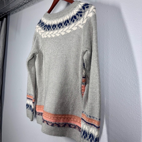 Chic Winter Layers: Coldwater Creek Nordic Inspired Fair Isle Sweater - Small - Picture 7 of 12